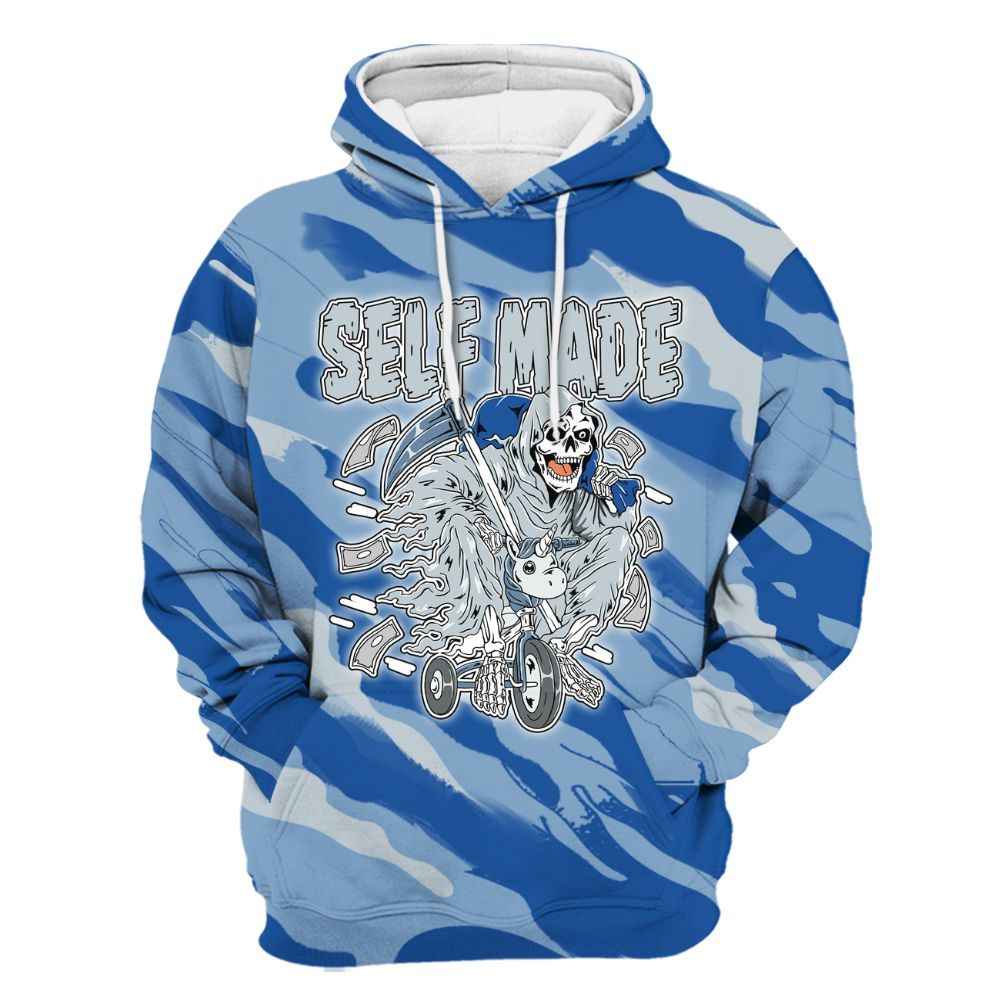 Hoodie To Match Low Space Jam 11s - Self Make Skeleton Colored All Over Print