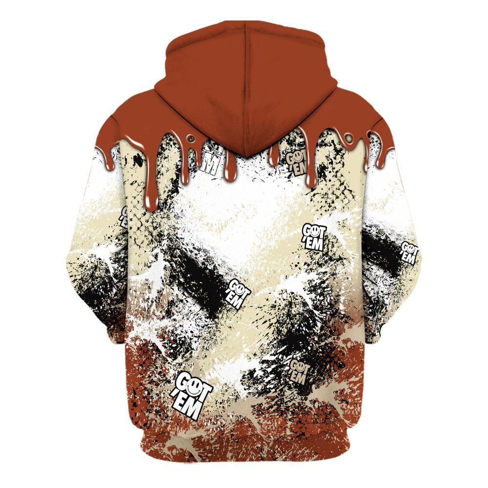 Hoodie To Match Retro Eastside Golf 12s - Dripping 23 Drip All Over Print