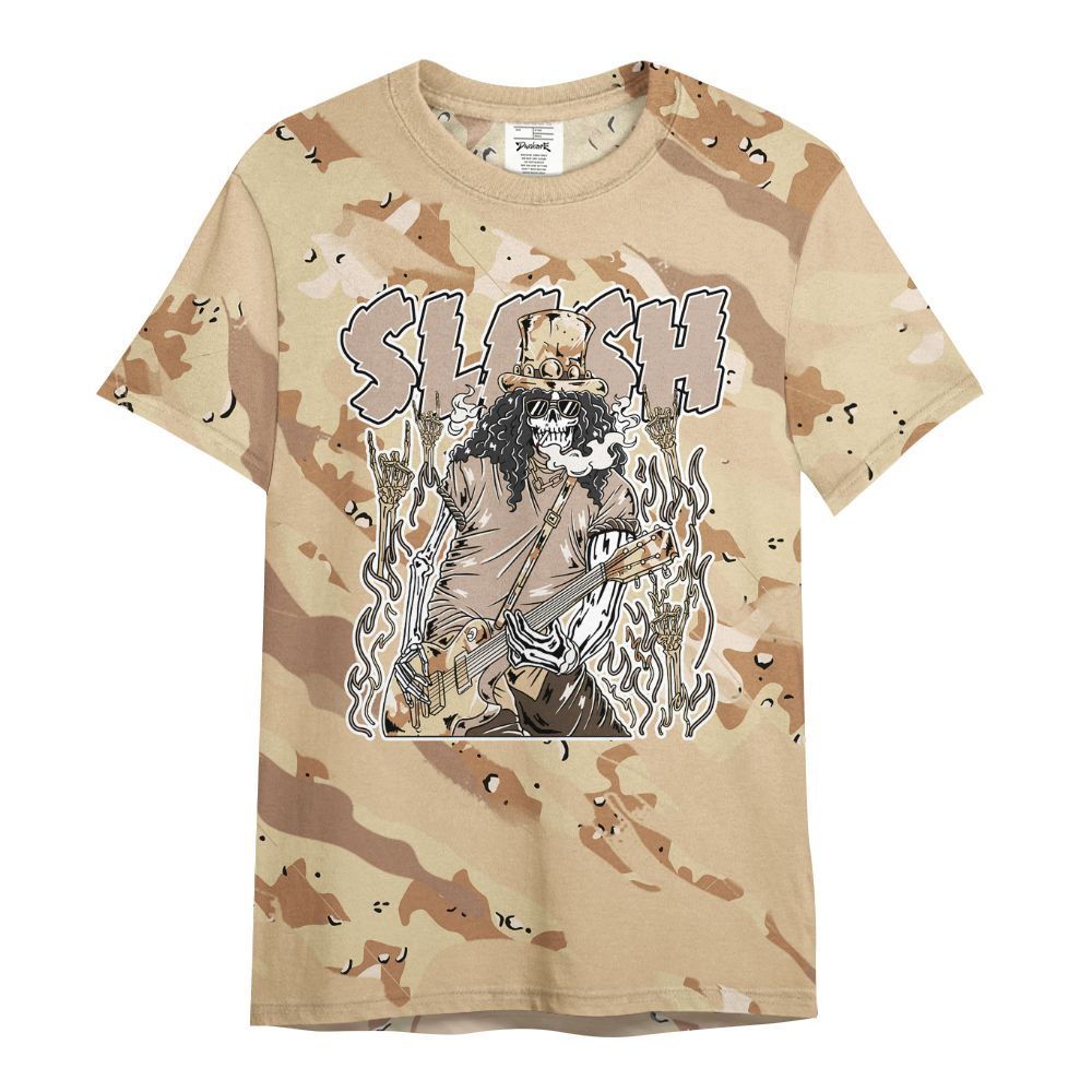 Shirt To Match Desert Camo 3s - Slash Skeleton Colored All Over Print