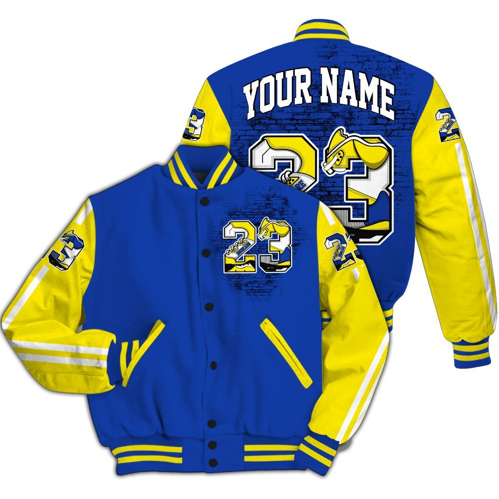 Varsity Jacket To Match Laney 14s - Custom Name Number 23 5s All Over Print