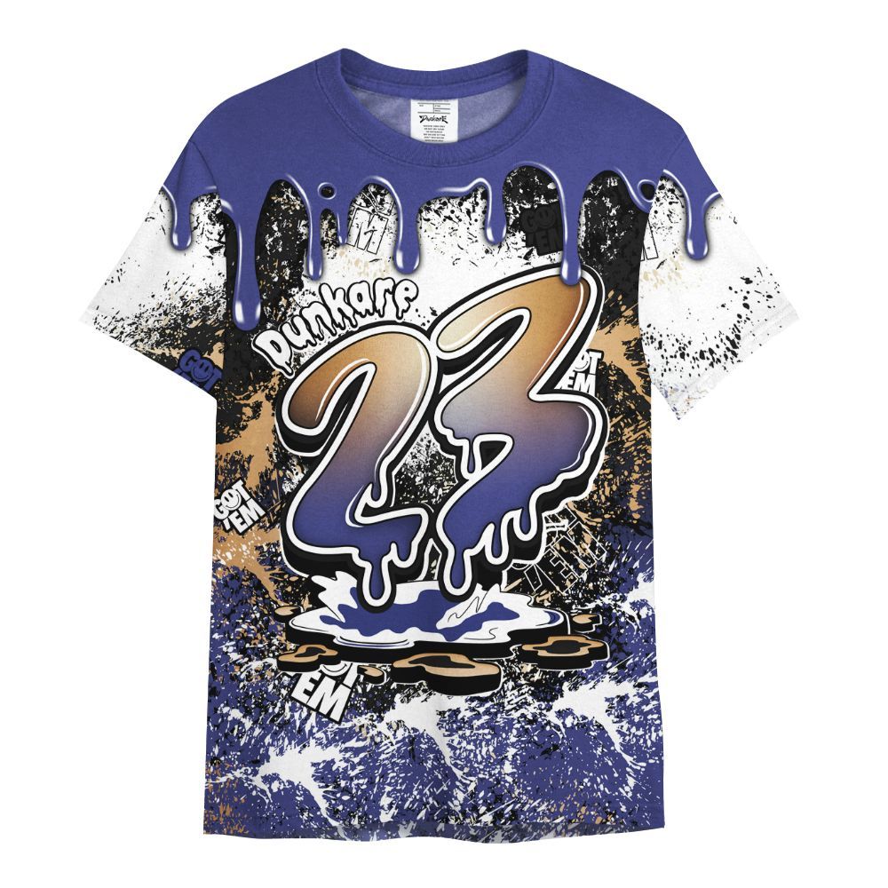 Shirt To Match JM Pro Black Concord - Dripping 23 Drip All Over Print