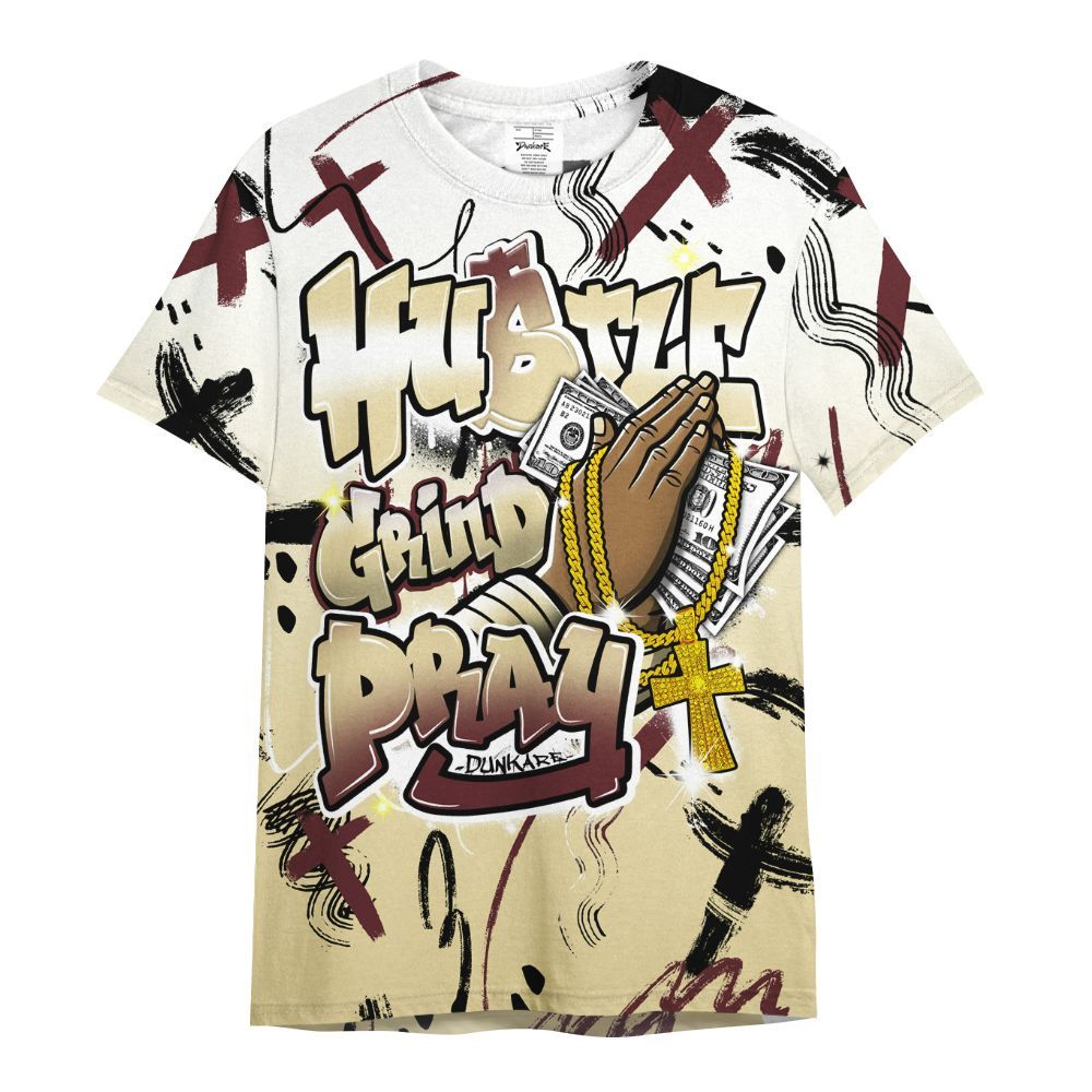 Shirt To Match Women Phantom 12s - Money Hustle Grind Pray All Over Print