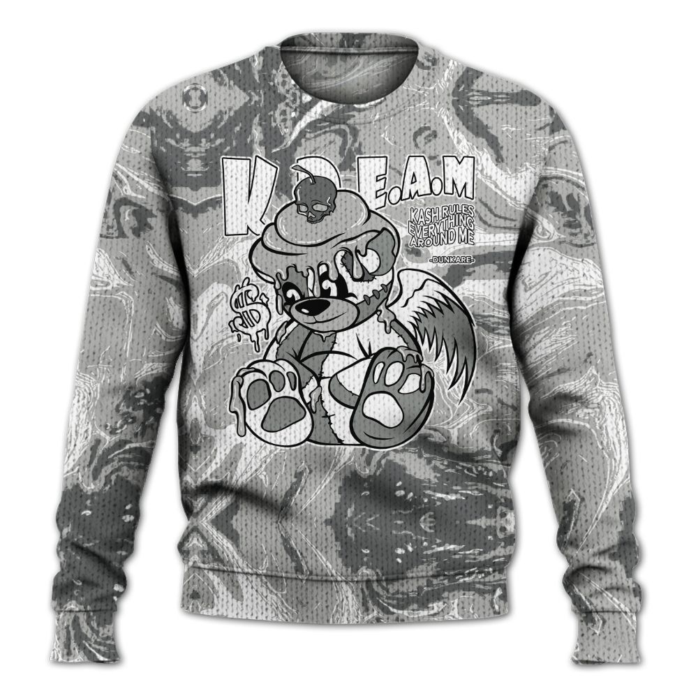 Knitted Sweater To Match Paris Cement Grey 4s - Loot Bear Liquid