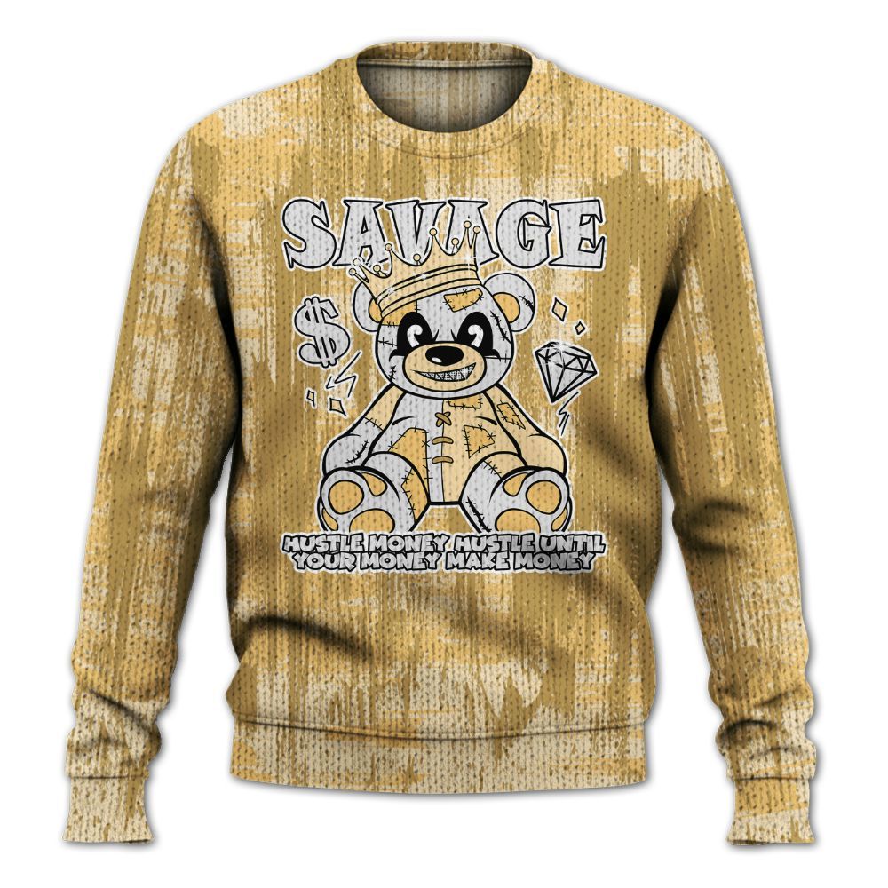 Knitted Sweater To Match Craft Paris 6s - Savages Bear Glitch Art