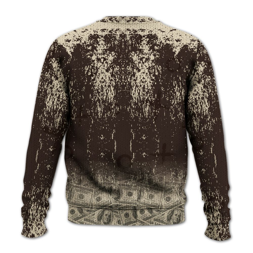 Knitted Sweater To Match 2025 Retro Earth 5s - Selfmade Unique Grunge