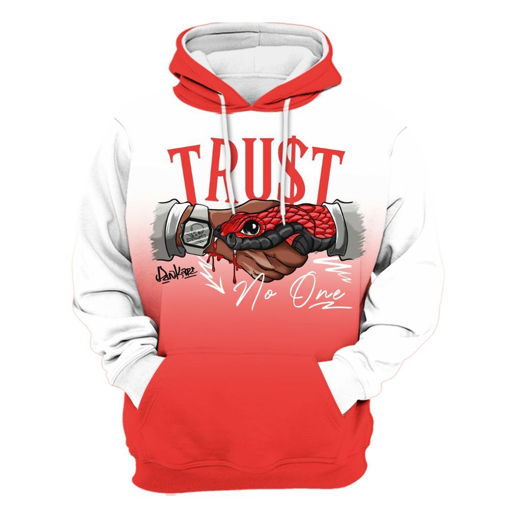 Hoodie To Match Vomero 5 Bright Crimson - Snake Trust No One Drip All Over Print