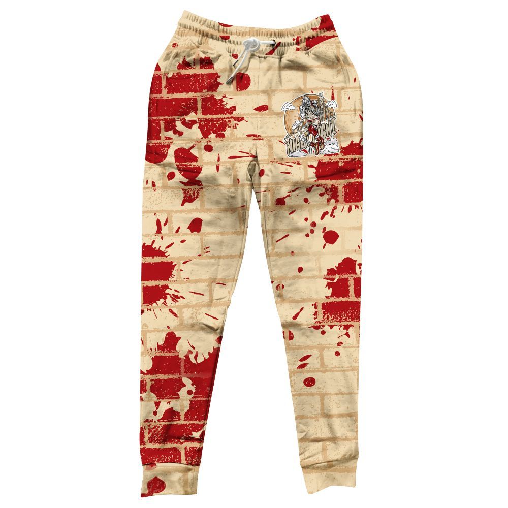 Sweatpant To Match Dunk Low Strawberry Waffle - Seeya Skeleton Brick All Over Print