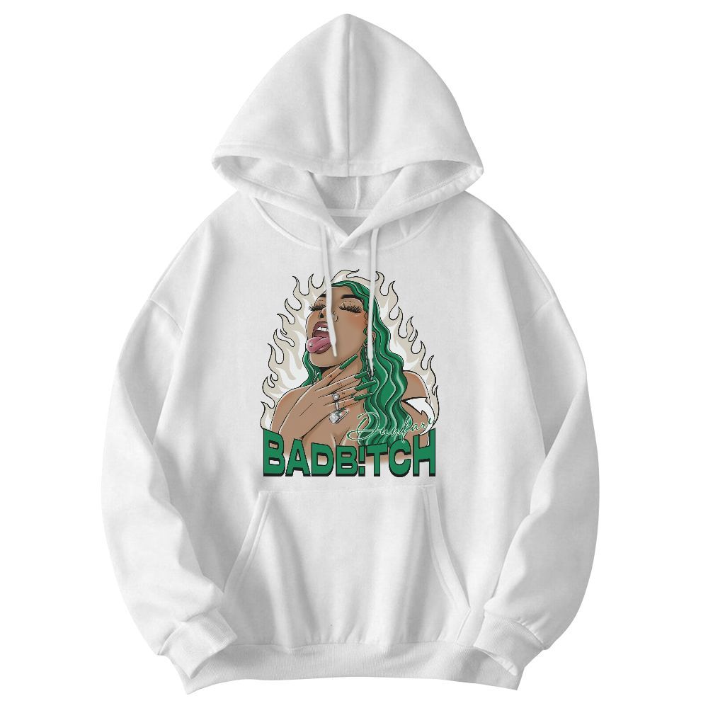 Sweatshirt To Match Lucky Green 2s - Bad B!tch Graphic