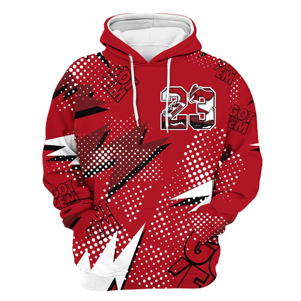 Hoodie To Match Bred Velvet 11s - Custom Name Number 23 5s All Over Print