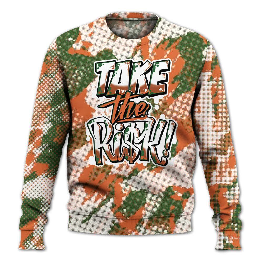 Sweatshirt To Match Low Miami 5s - Take Risks Abstract All Over Print