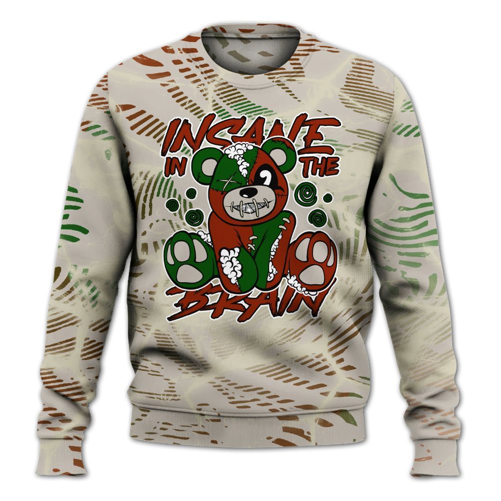 Sweatshirt To Match El Grito 5s - Insanes Bear Fume All Over Print