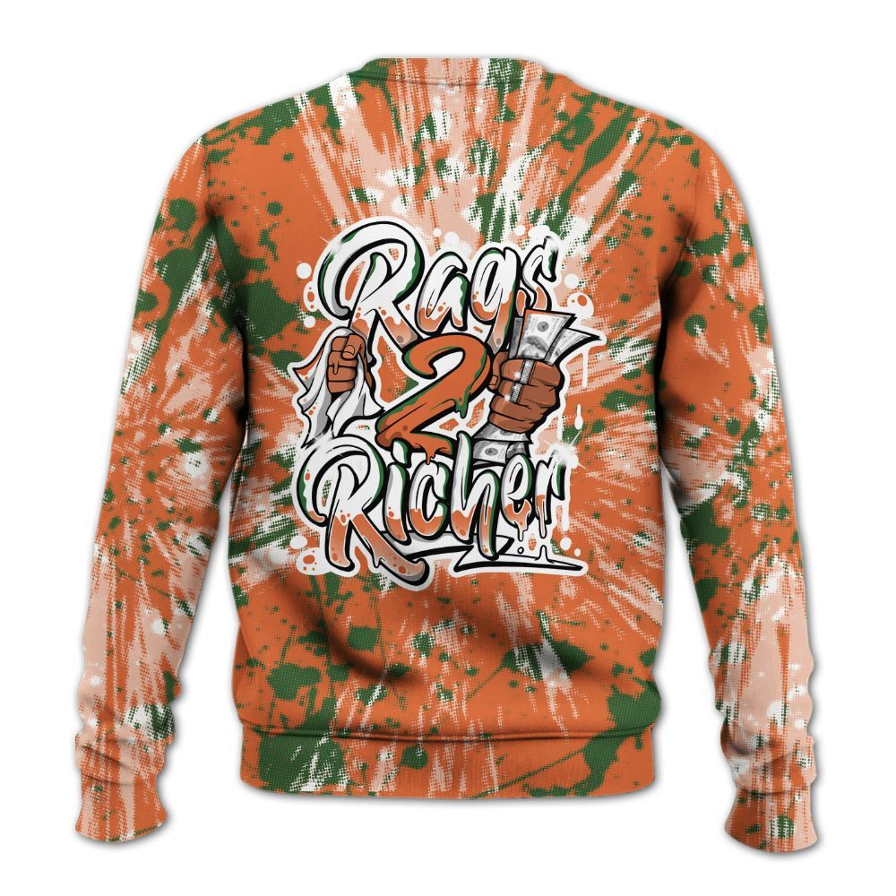 Sweatshirt To Match Low Miami 5s - Rag 2 Rich Graphic Luxury All Over Print