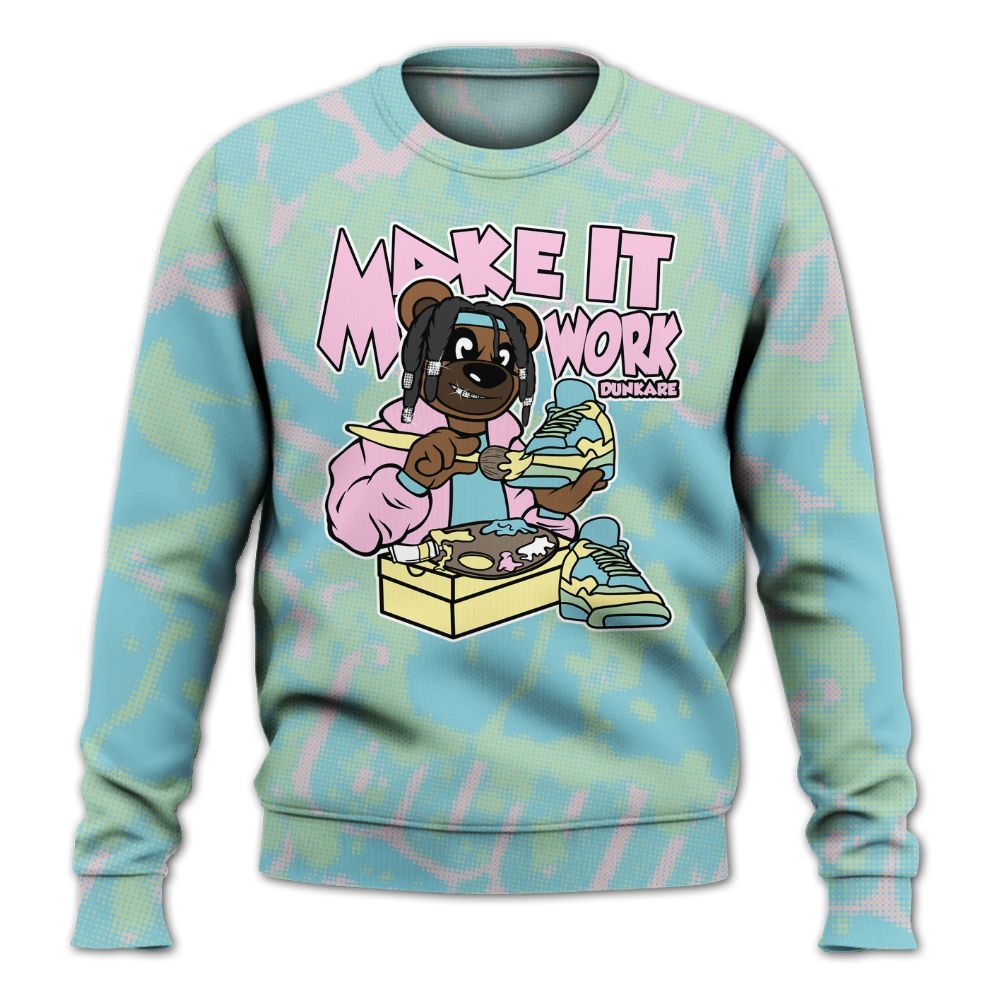 Sweatshirt To Match SB Dunk Low Visty - Pull It Off Bear Street All Over Print