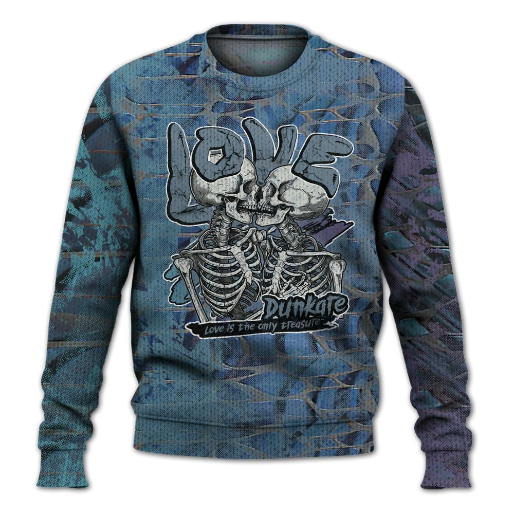 Knitted Sweater To Match Air Foamposite Kazuya Mishima - Skull Love