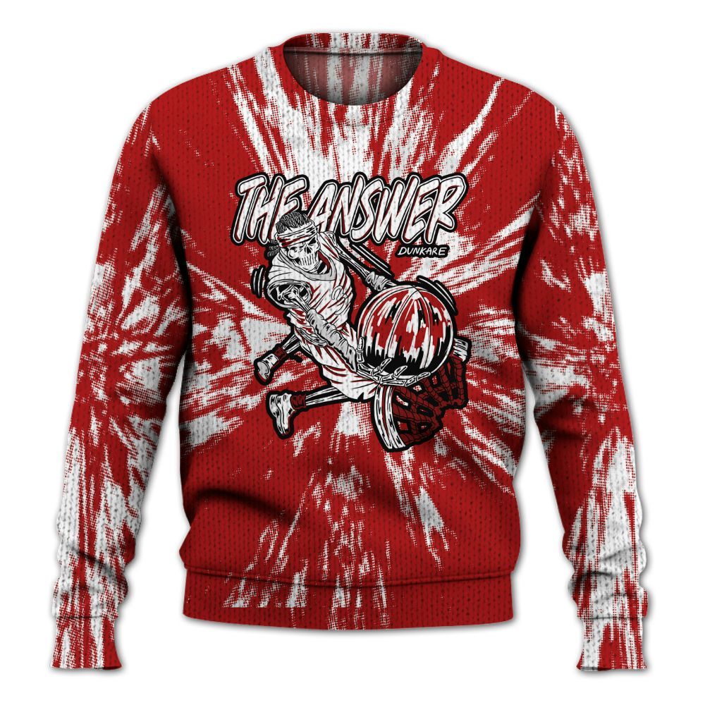 Knitted Sweater To Match Red Taxi 12s - The Answer Skeleton Luxury