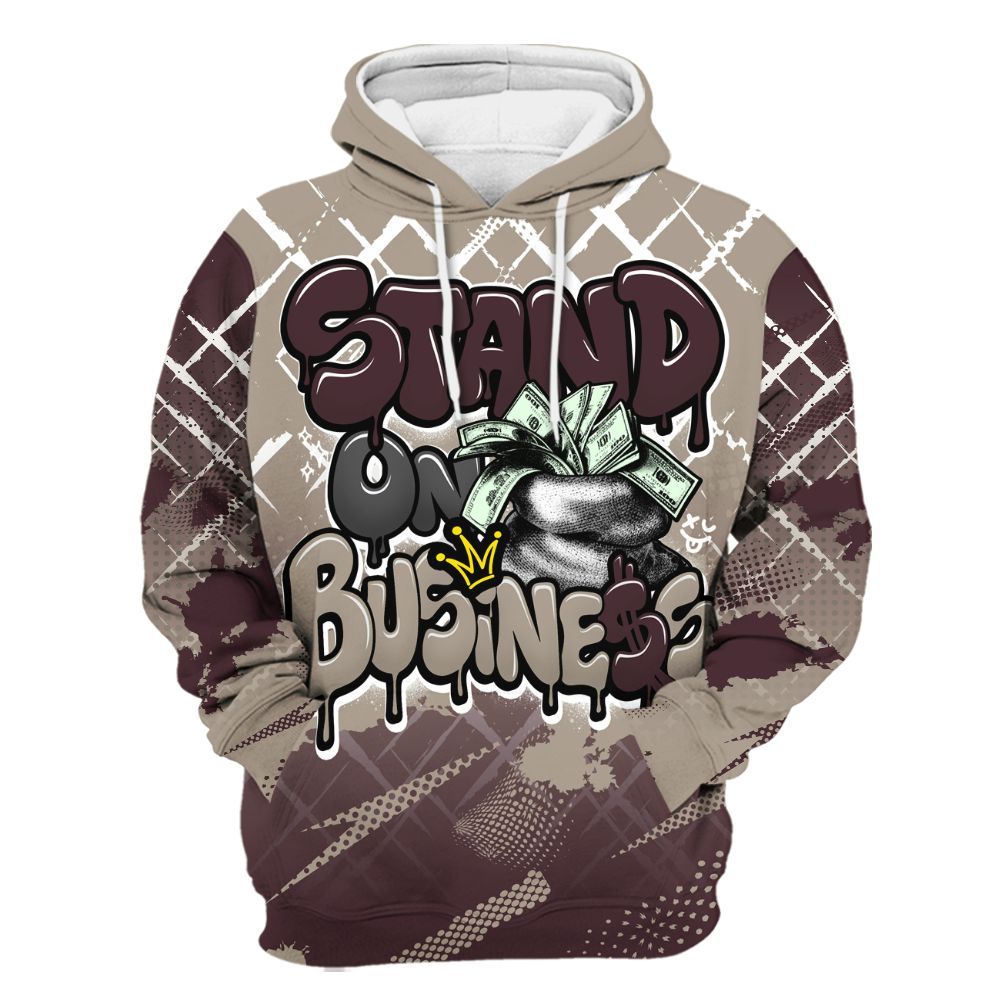 Hoodie To Match AMM Retro Phantom 4s - Halftone Stand Business Dripping All Over Print