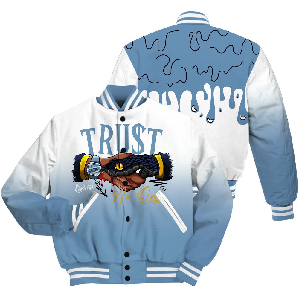 Varsity Jacket To Match High OG First In Flight 1s Shirt, Snake Trust No One Drip All Over Print