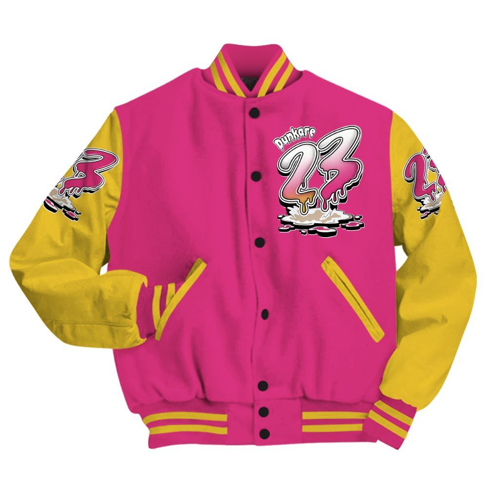 Varsity Jacket To Match Comic 4s - Custom Name 23 Drip All Over Print