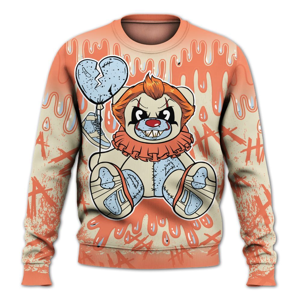 Sweatshirt To Match DJ Khaled Crimson Bliss 5s - Shoe Game Bear Drip All Over Print