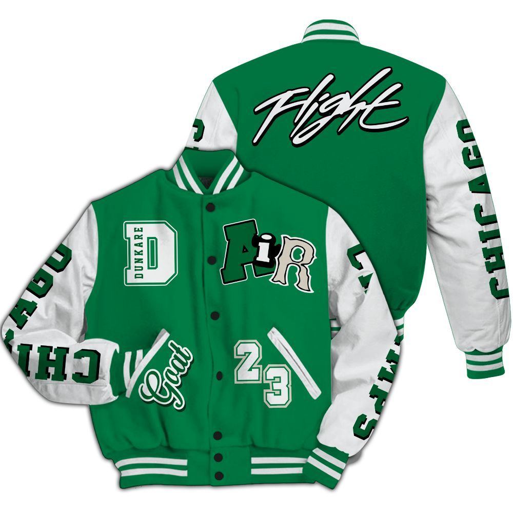 Varsity Jacket To Match Lucky Green 2s - AIR Number 23 GOAT All Over Print
