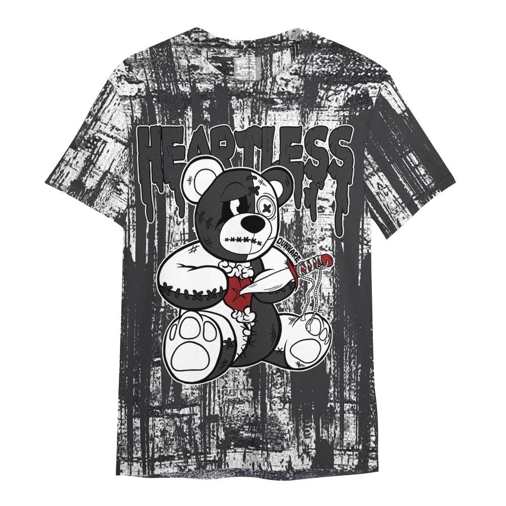 Shirt To Match White Thunder 4s - Heartless Bear Glitch Art Shirt Unisex