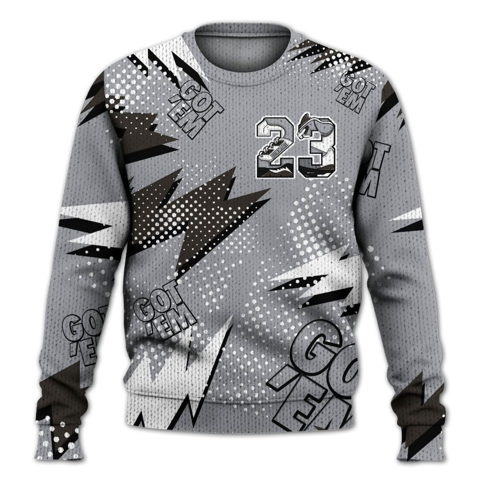 Knitted Sweater To Match Baroque Brown 12s - Custom Name Number 23 5s