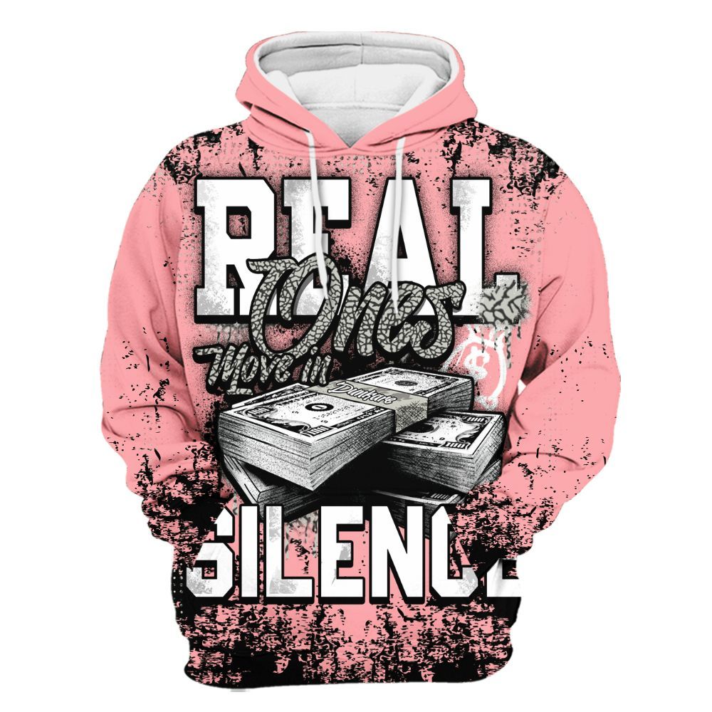 Hoodie To Match Retro Wings 3s - Move In Silence Money Street Retro All Over Print