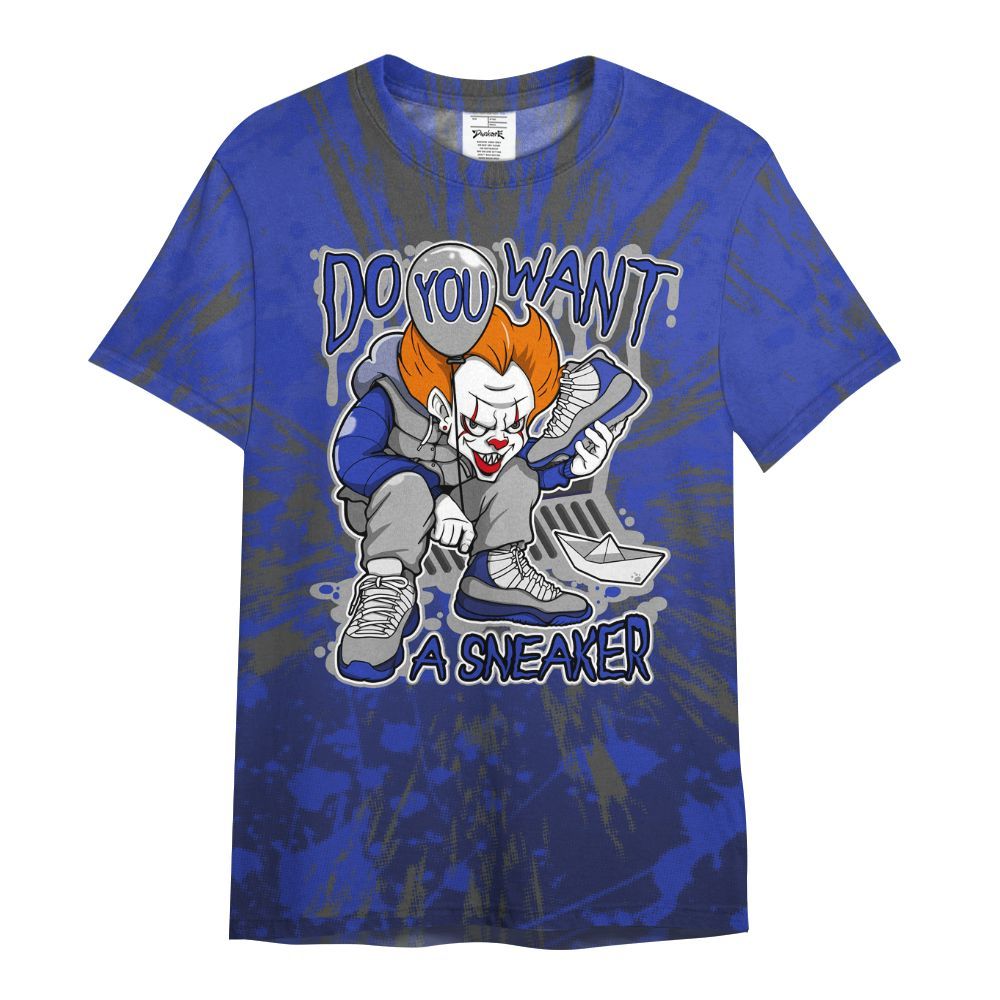 Shirt To Match Air Max Plus Black Racer Blue - Clown Scary Sneakers Graphic Halloween All Over Print
