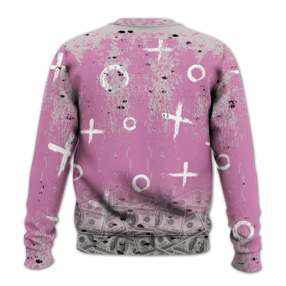 Sweatshirt To Match Neutral Grey Black White Orchid 4s - Selfmade Unique Grunge All Over Print