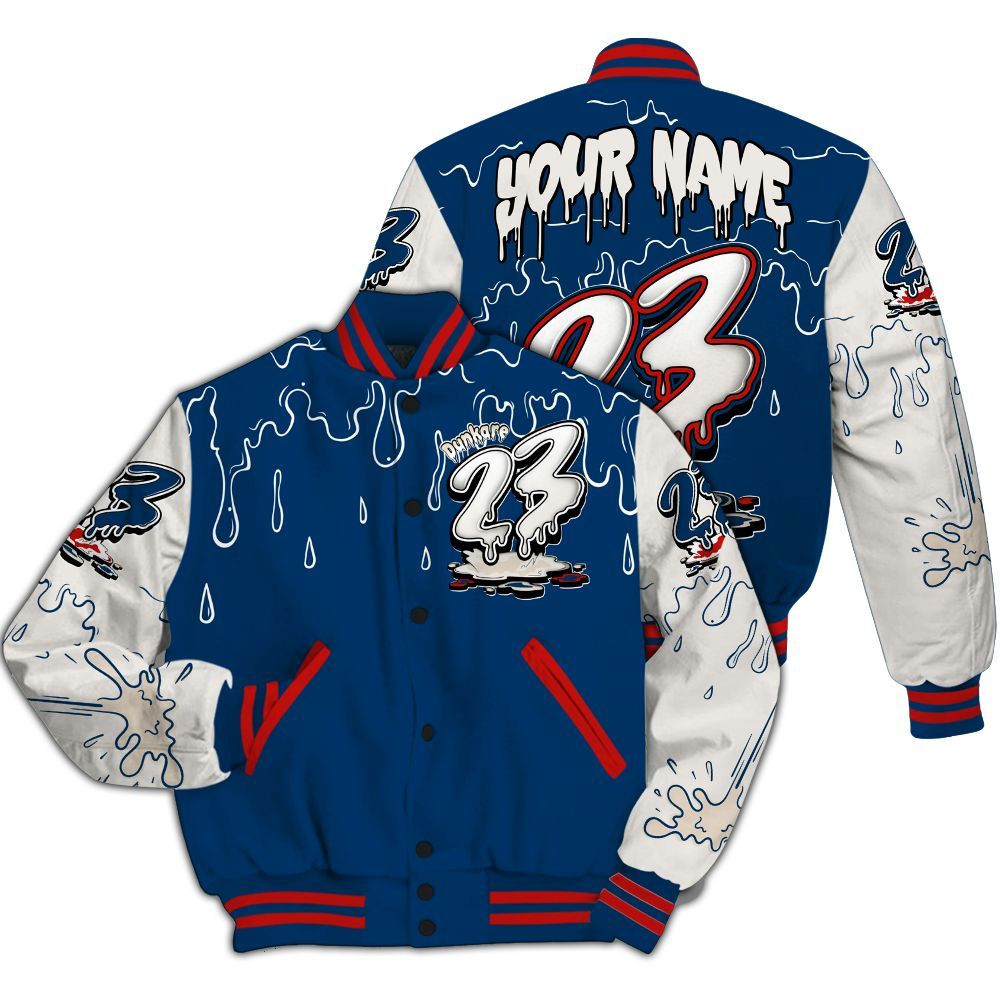 Varsity Jacket To Match Retro Rare Air 11s - Custom Name 23 Drip Sludges All Over Print