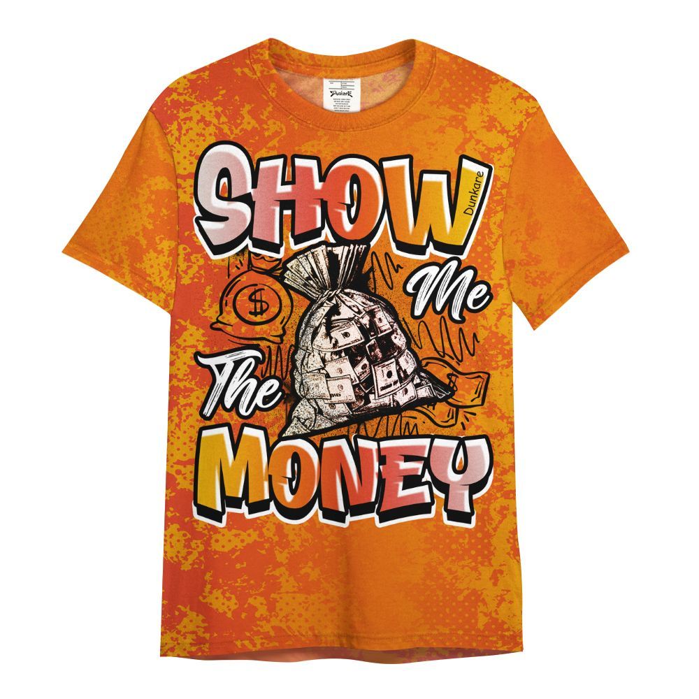 Shirt To Match Dunk High Candy Corn - Show Me The Money Retro All Over Print