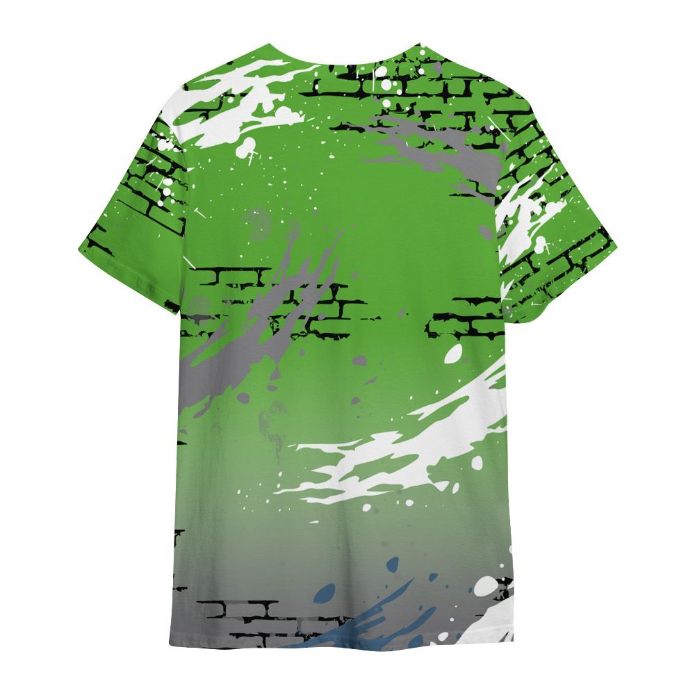 Shirt To Match Retro Green Bean 5s - Values Of Loyalty Drip All Over Print
