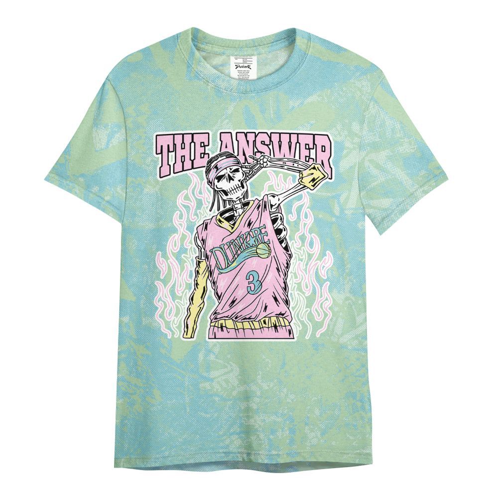 Shirt To Match SB Dunk Low Visty - Allen Answer Skeleton Heart All Over Print