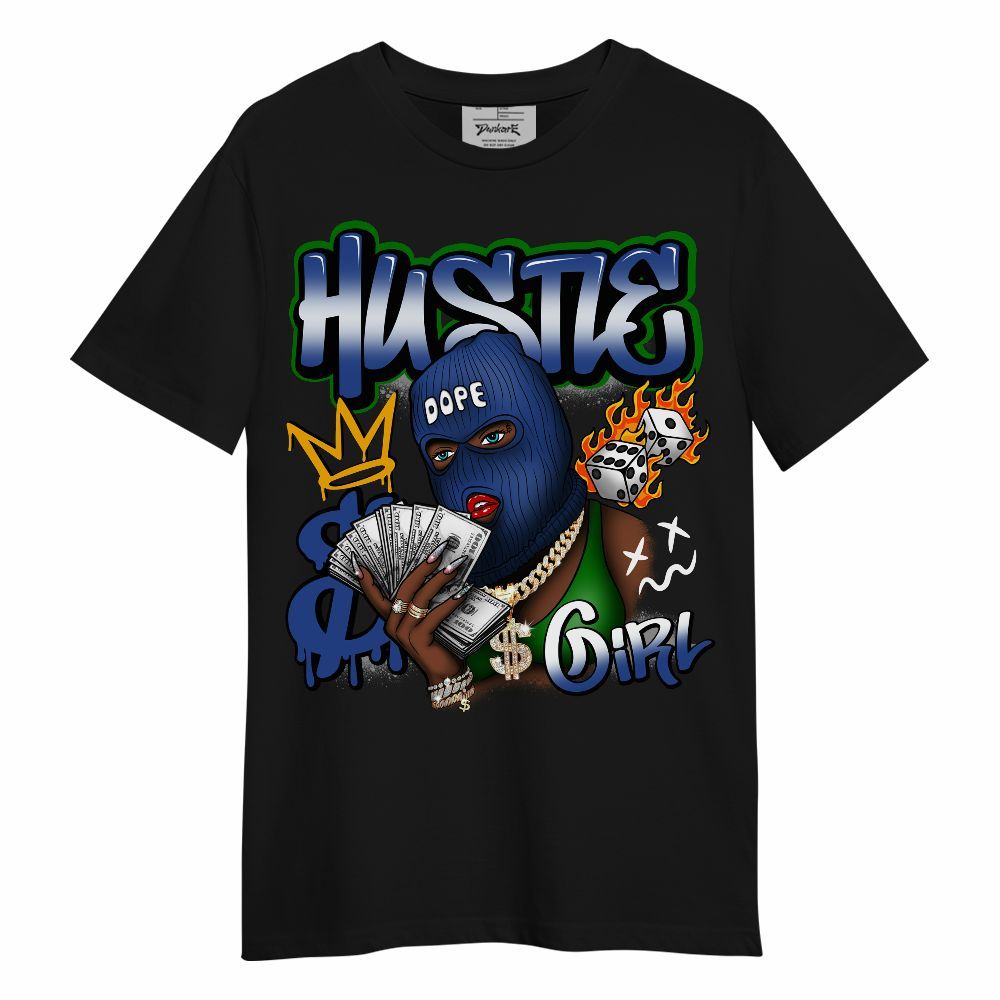 Shirt To Match Retro Hyper Royal 13s - Money Hustles Girl Streetwear Unisex Shirt