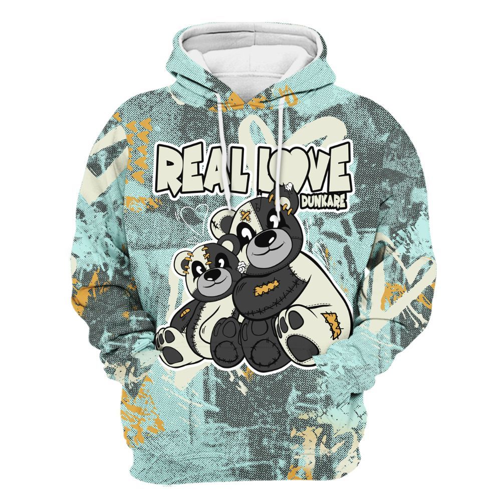 Hoodie To Match Pure Platinum 4s - Sincere Fondness Bear All Over Print