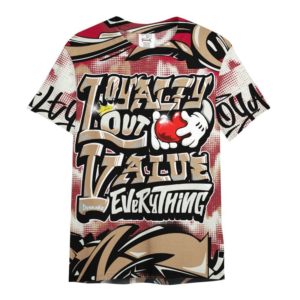 Shirt To Match Chicago 2025 40s Shirt, Loyalty Out Value Graffiti All Over Print