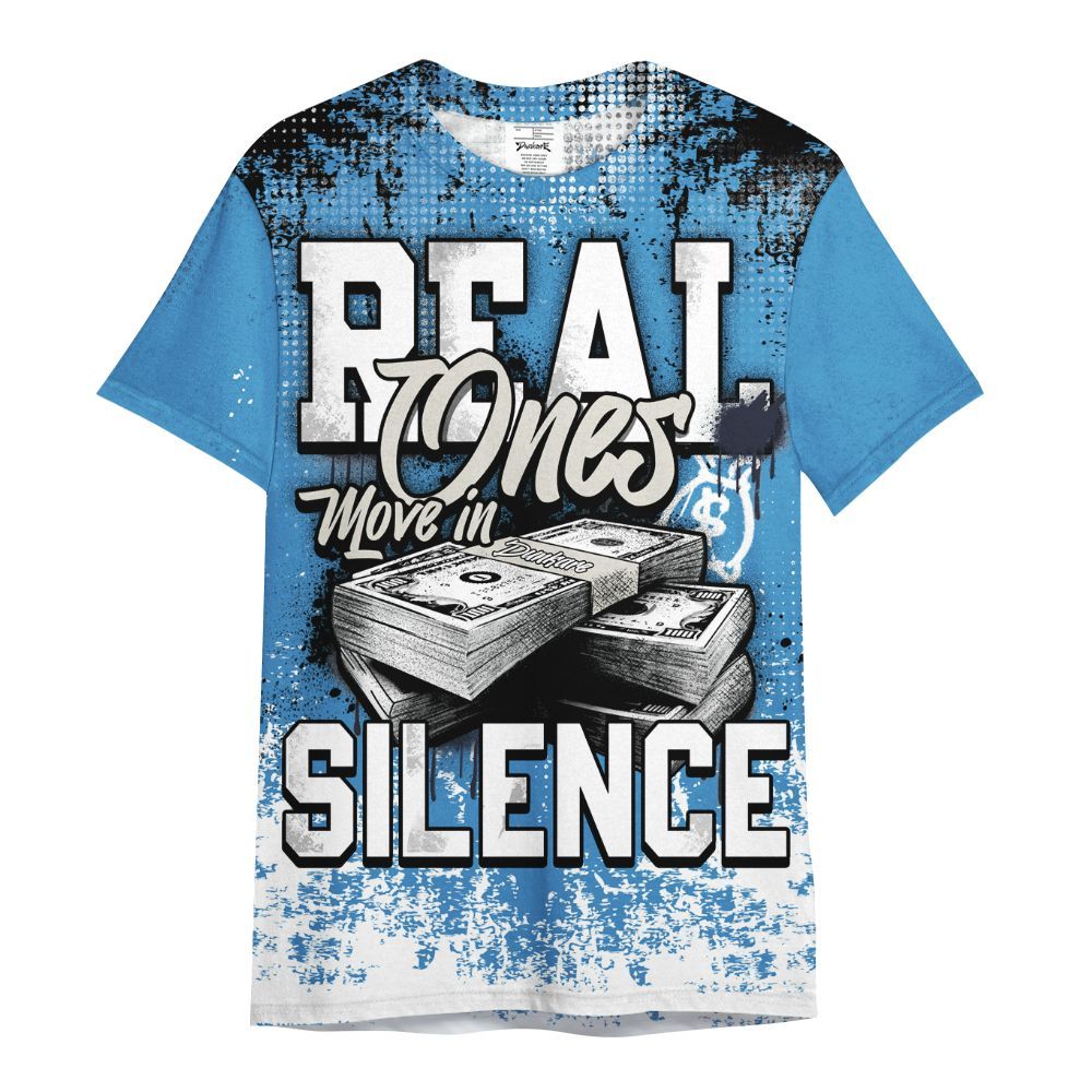 Shirt To Match Low OG Obsidian 1s - Move In Silence Money Street Retro All Over Print