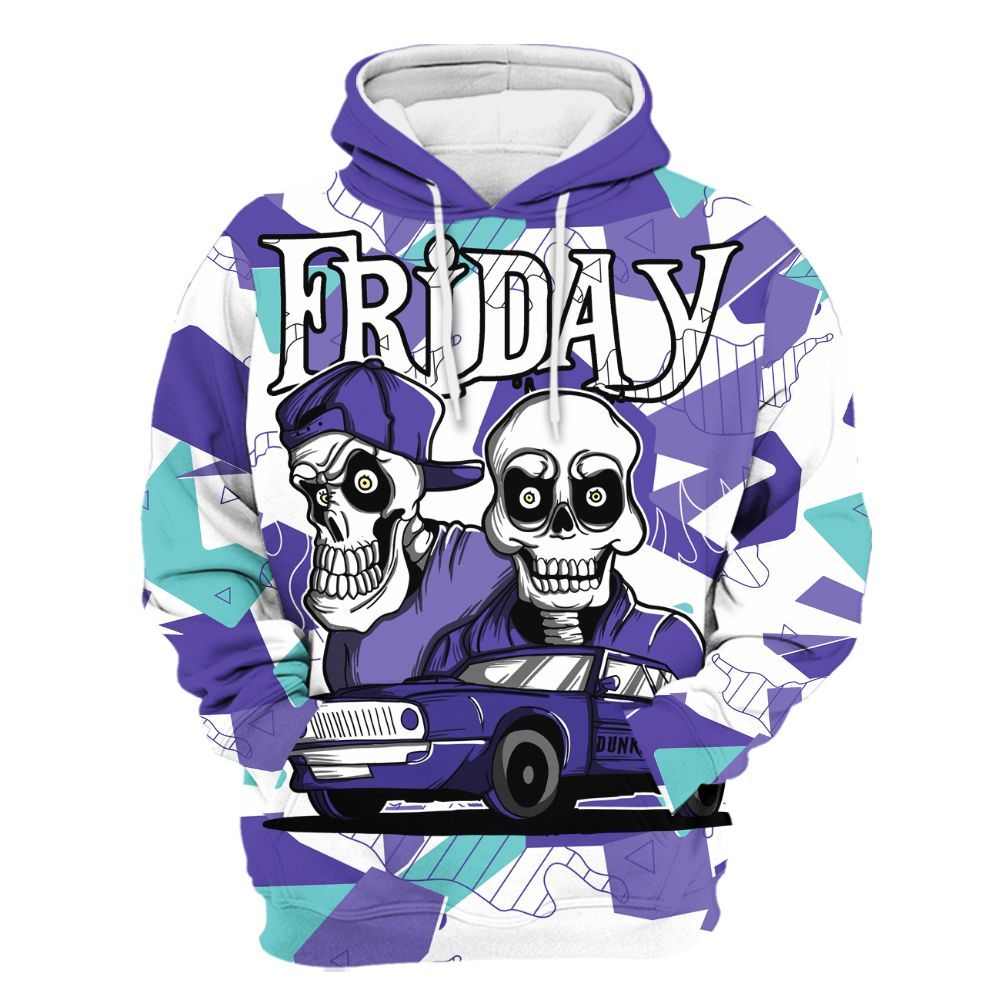 Hoodie To Match Low Hornets 1s - Friday Funny Retro All Over Print