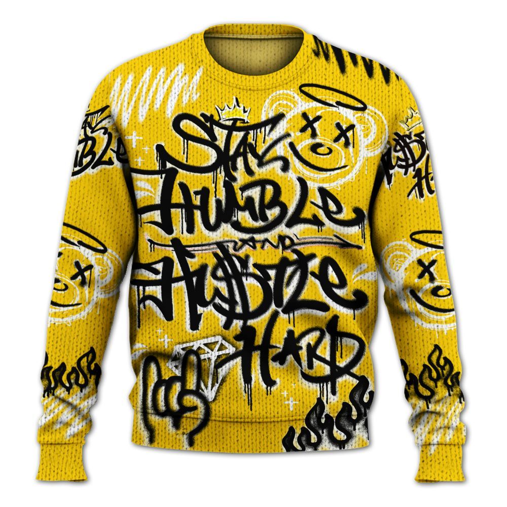 Knitted Sweater To Match Corteiz Air Max 95 Tour Yellow - Humble Drip Streetwear Graffity