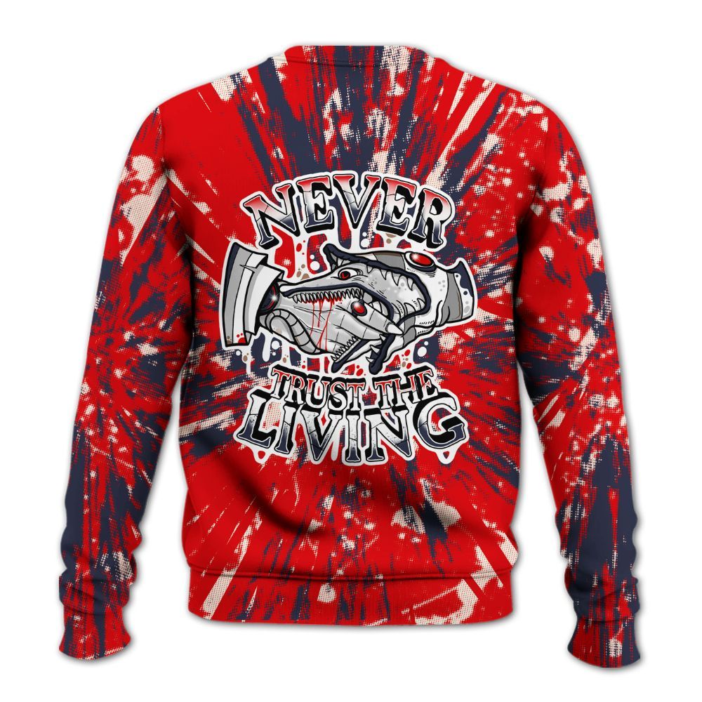 Sweatshirt To Match Low OG Howard University 1s - Never Trusting Living Graphic Halloween All Over Print