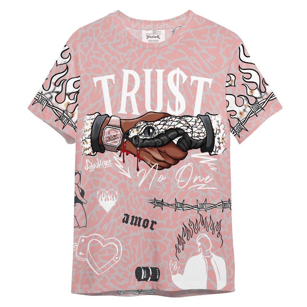 Shirt To Match Shirt Streetwear Snake Trust No One, Red Stardust 3s T-- To Match Sneaker Red Stardust 3s Graphic Tee NCT