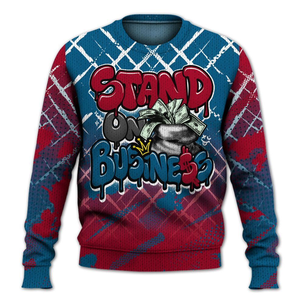 Knitted Sweater To Match GS Messy Room 4s - Halftone Stand Business Dripping