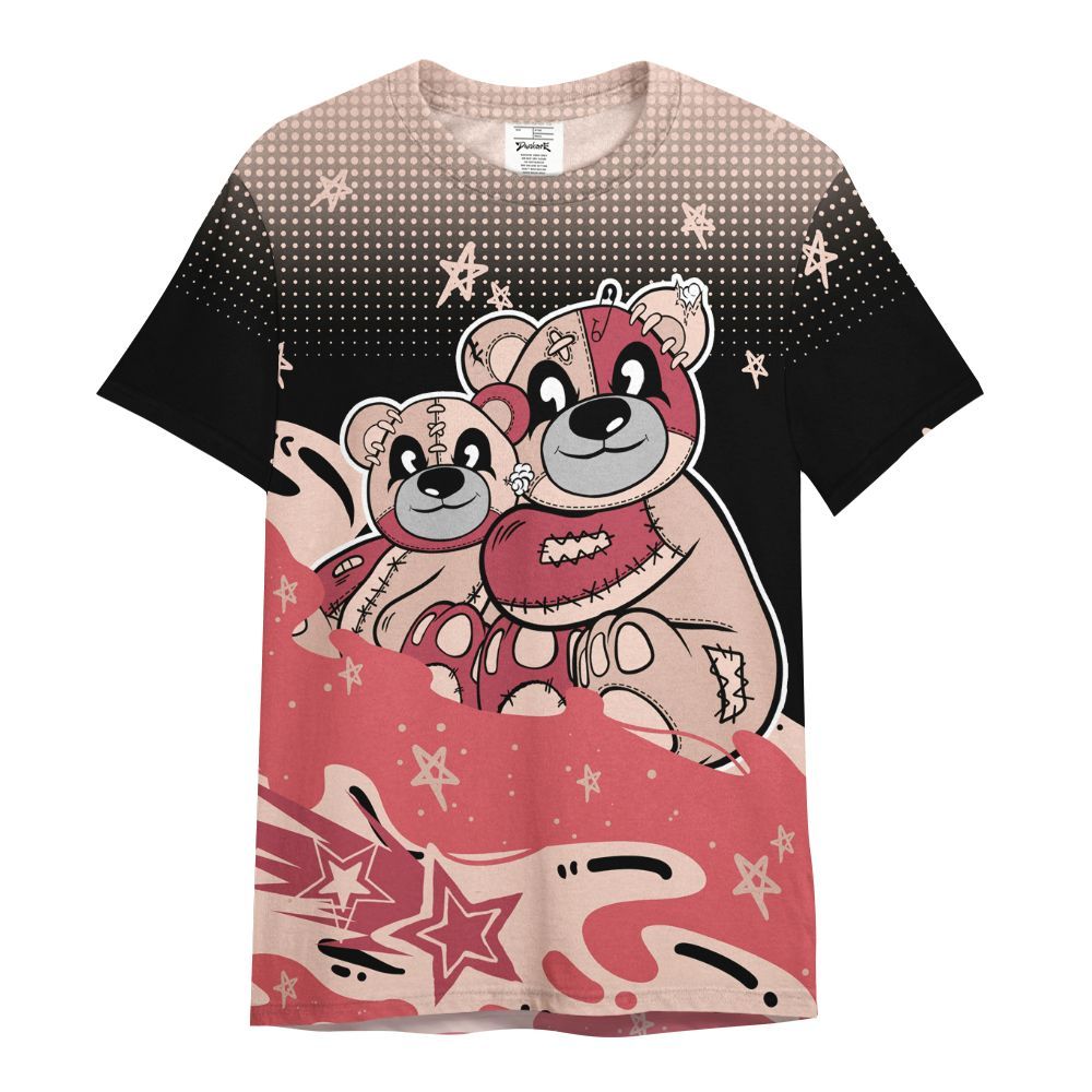 Shirt To Match Washed Coral 2s Shirt - Sincere Fondness Bear Stars All Over Print