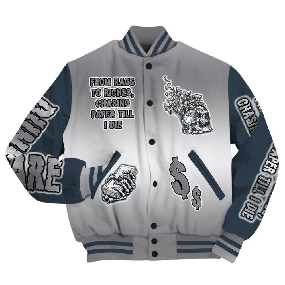 Varsity Jacket To Match Air Max 1 Jacquemus Blue - From Rags To Riches All Over Print