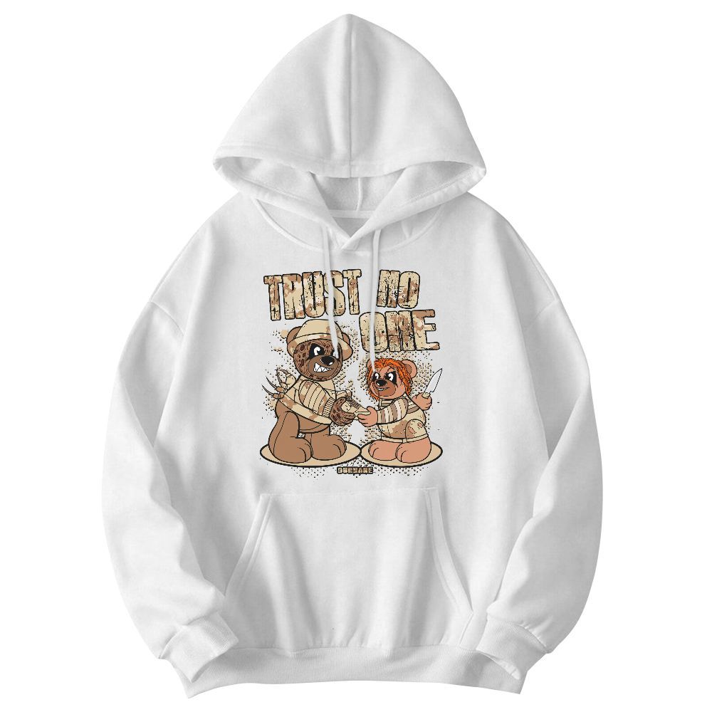 Sweatshirt To Match Desert Camo 3s - Trust No One Bear Graphic