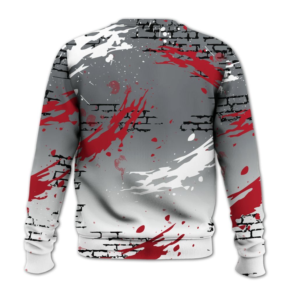 Sweatshirt To Match Retro Fire Red 9s - Values Of Loyalty Drip All Over Print