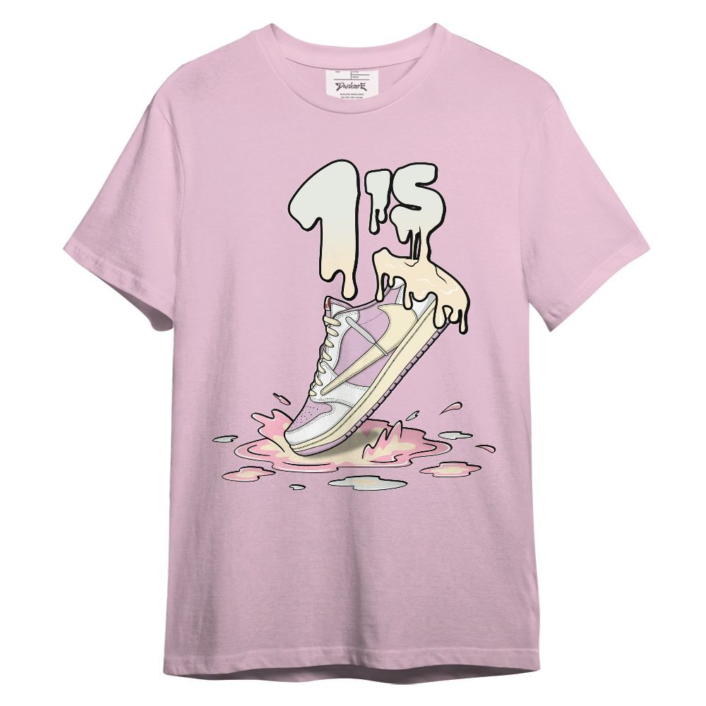 Shirt To Match Low OG Shy Pink 1s - Sneaker Sludges Drip Graphic