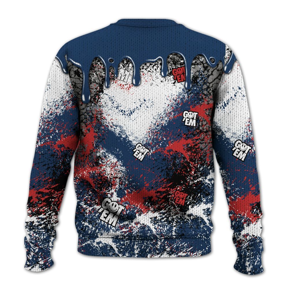 Knitted Sweater To Match SP Sport Royal 3s - Dripping 23 Drip