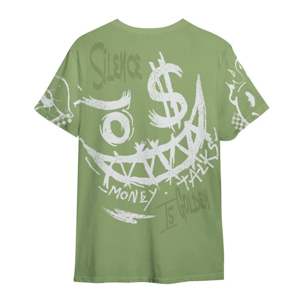 Shirt To Match Oil Green 4s - Mouth Burning Street Style All Over Print