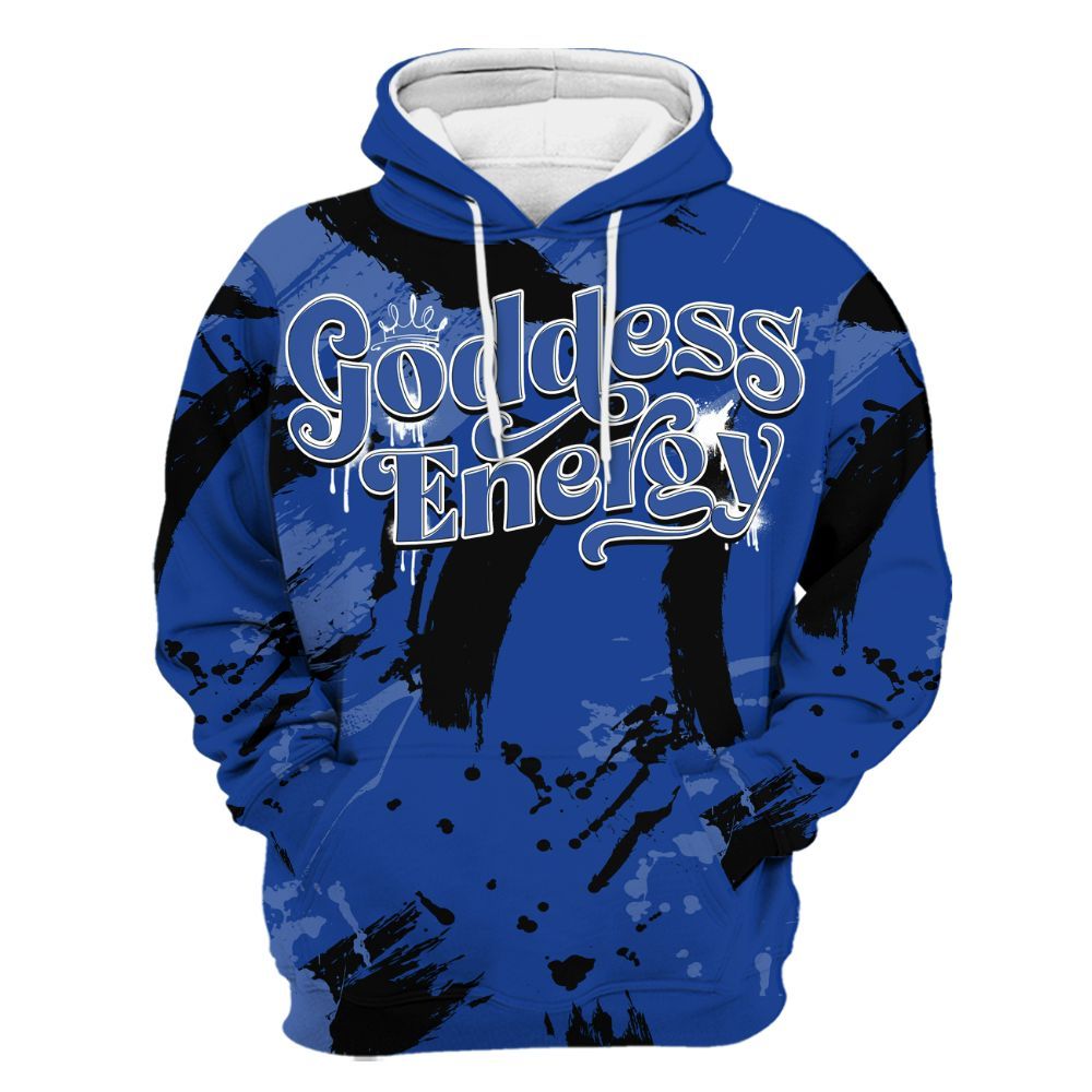 Hoodie To Match Air Foamposite One Royal - Goddess Energy Retro All Over Print